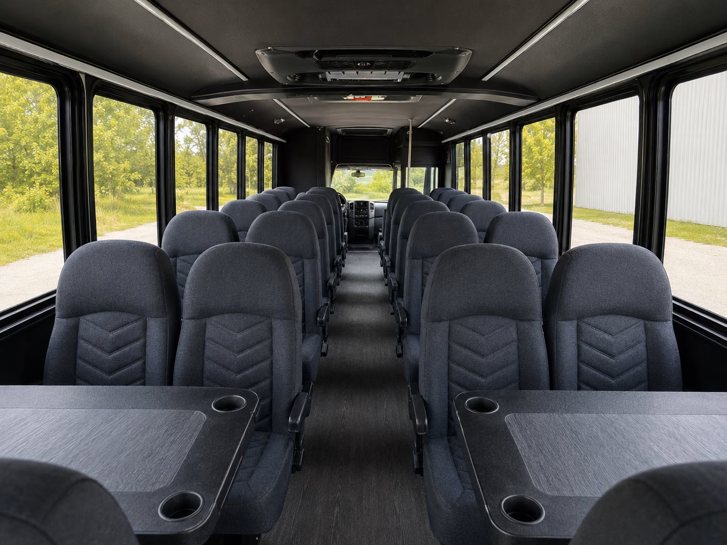 napa 20 passenger minibus inside