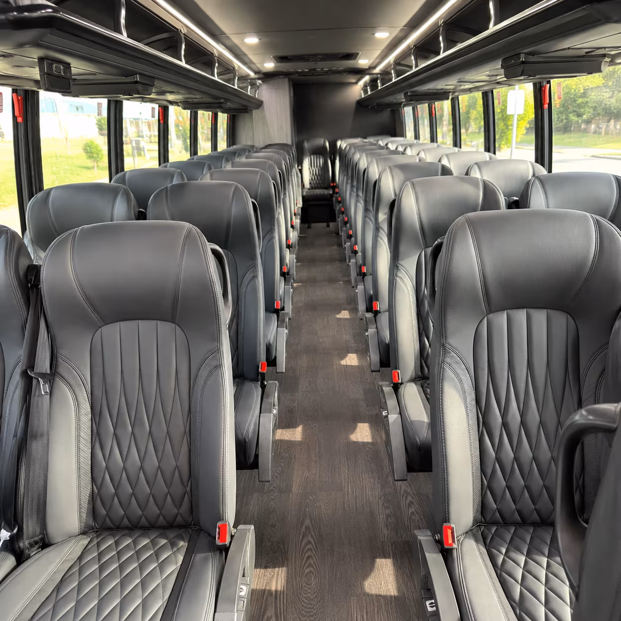 napa 28 passenger minibus inside