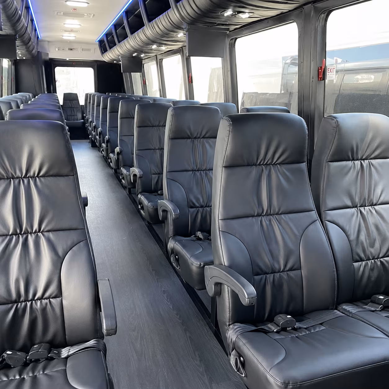 napa 28 passenger minibus interior