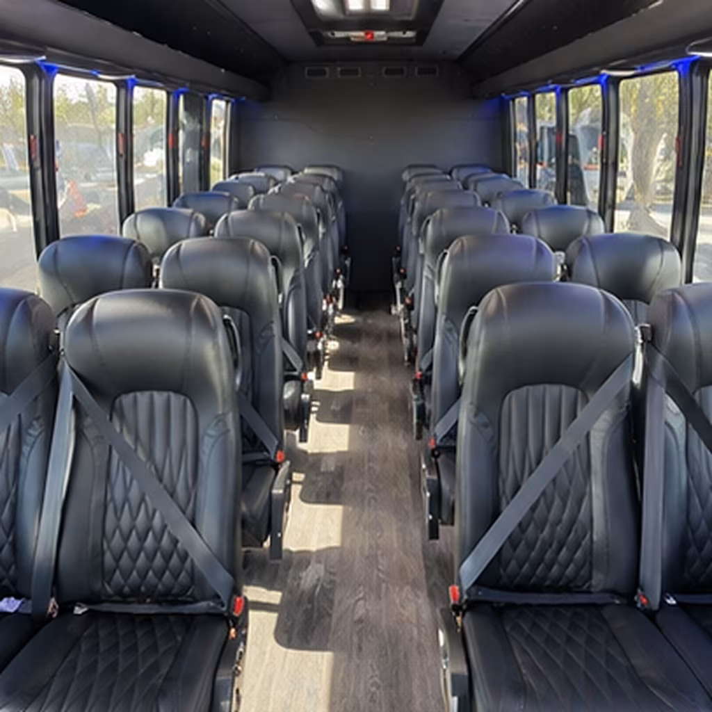 napa 30 passenger minibus inside
