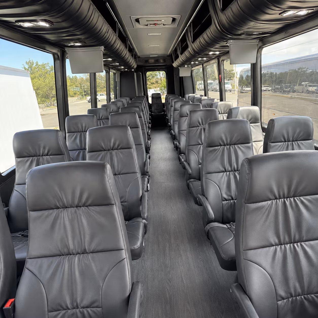 napa 35 passenger minibus inside