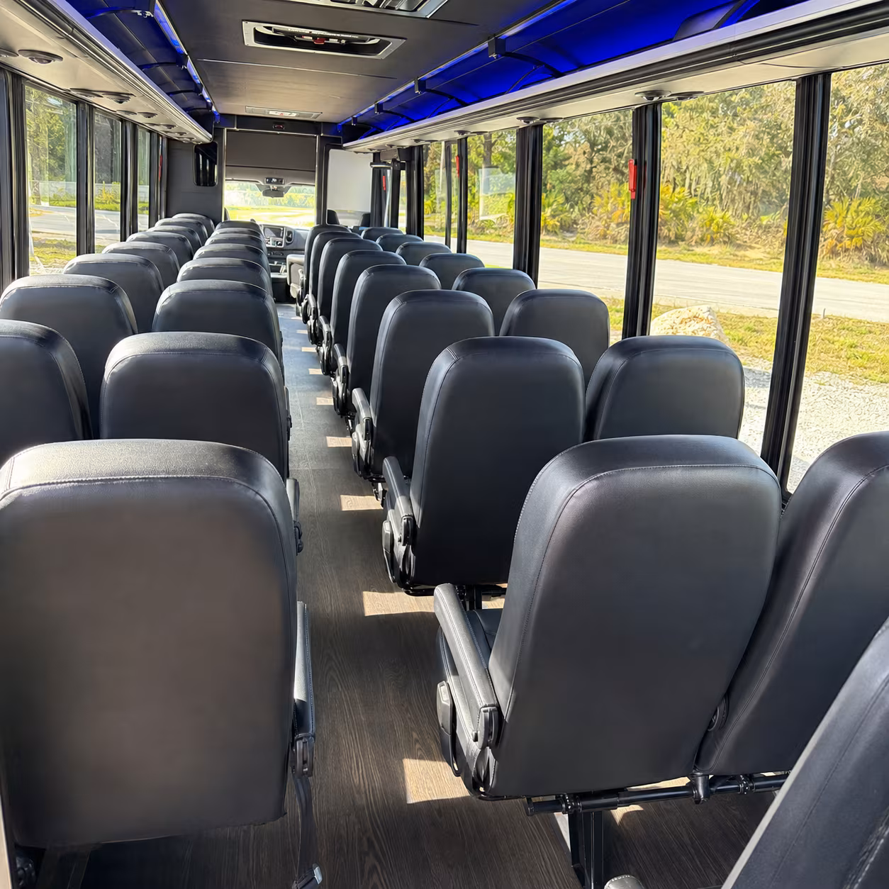 napa 35 passenger minibus interior