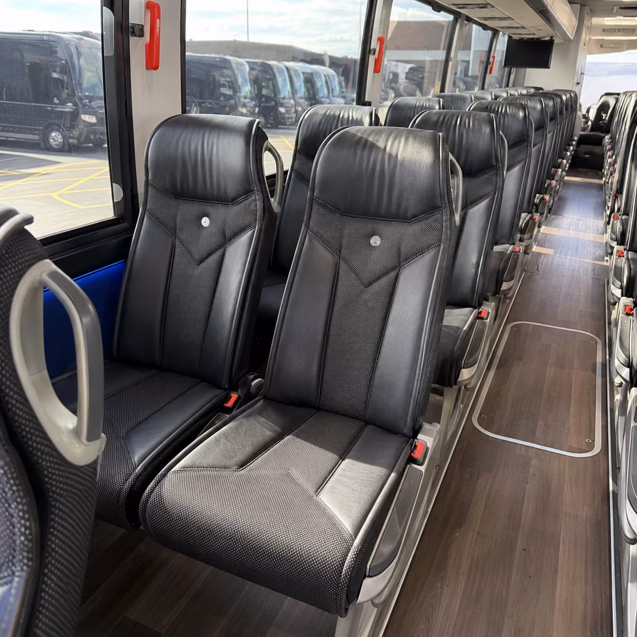 napa 40 passenger charter bus interior