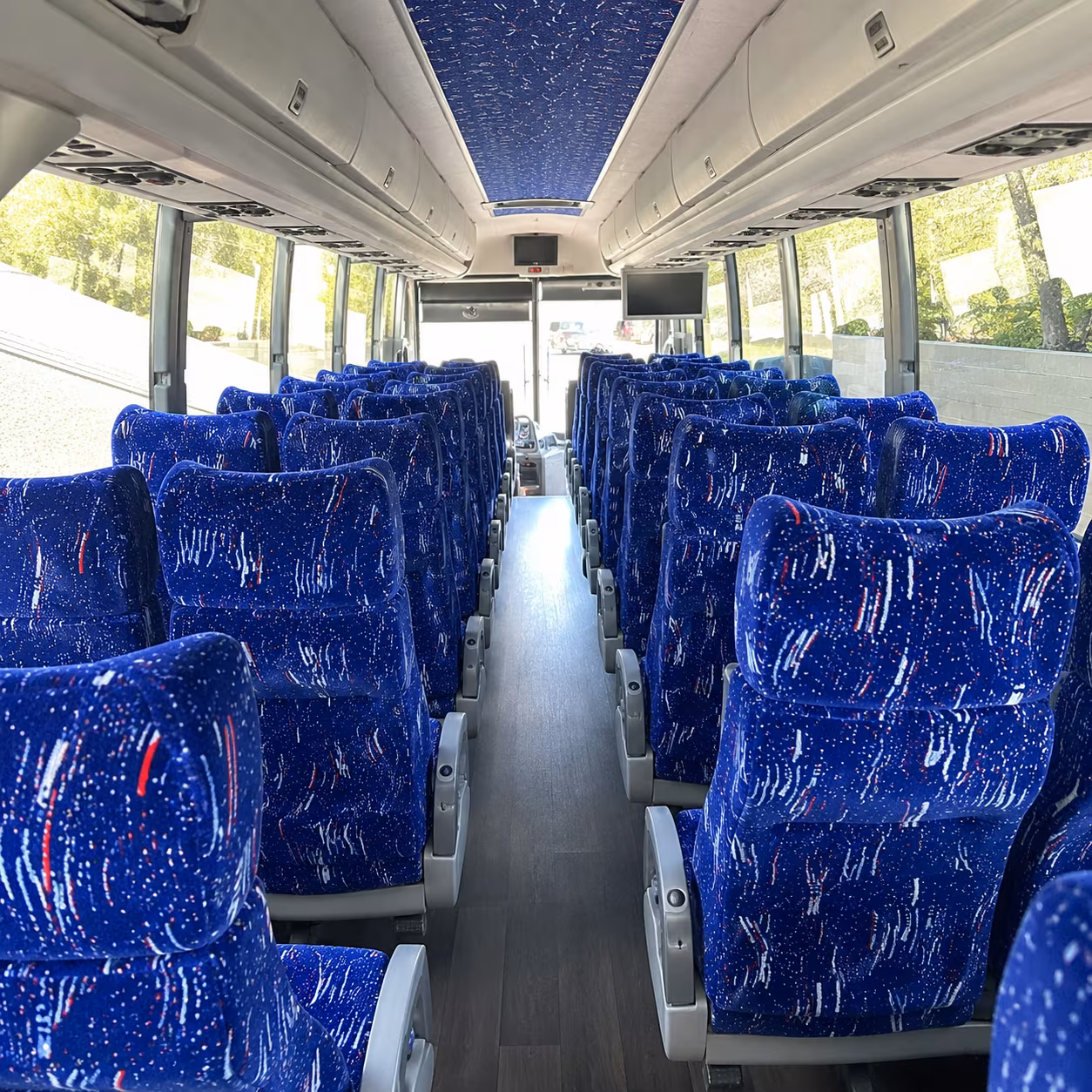 napa 50 passenger charter bus interior