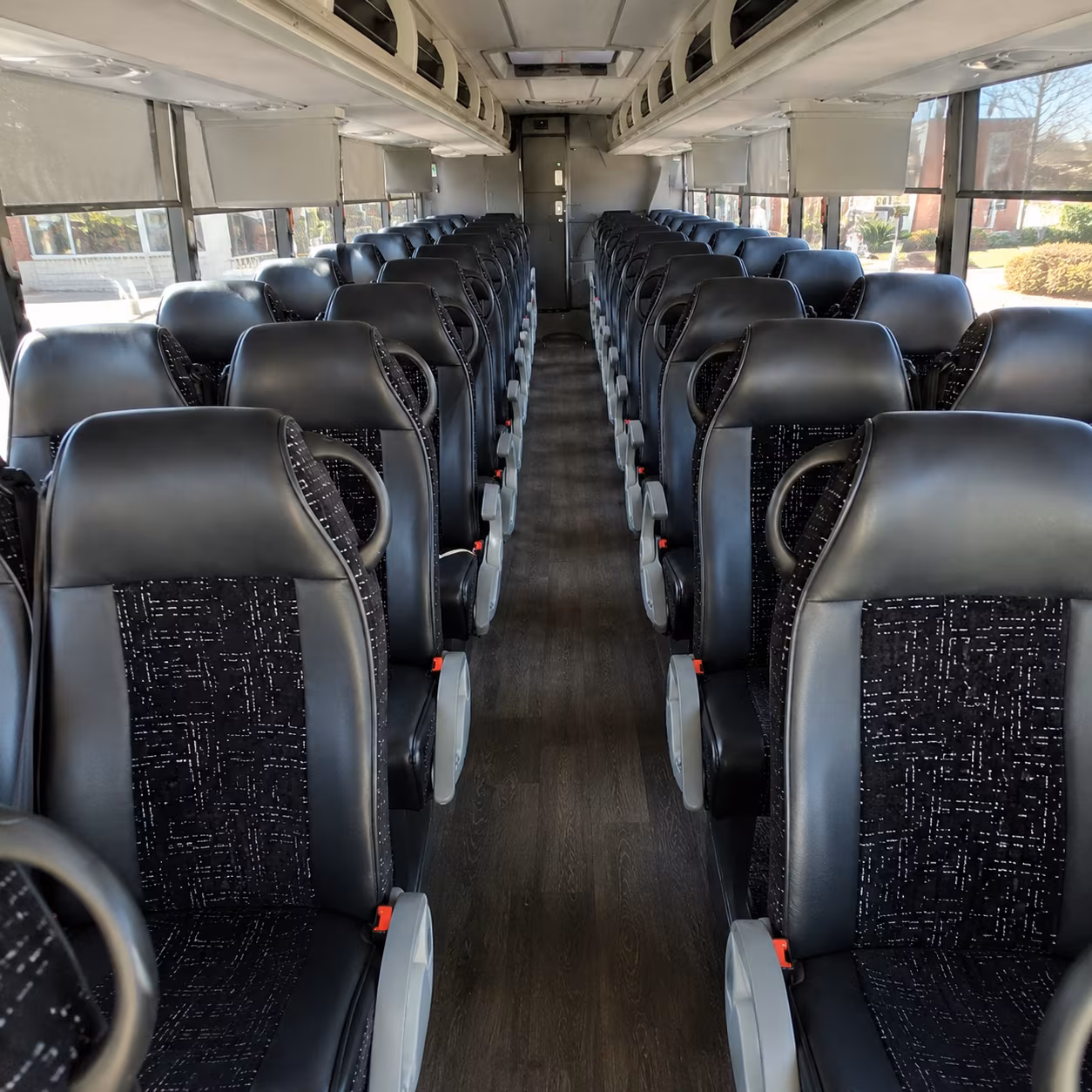 napa 54 passenger charter bus inside