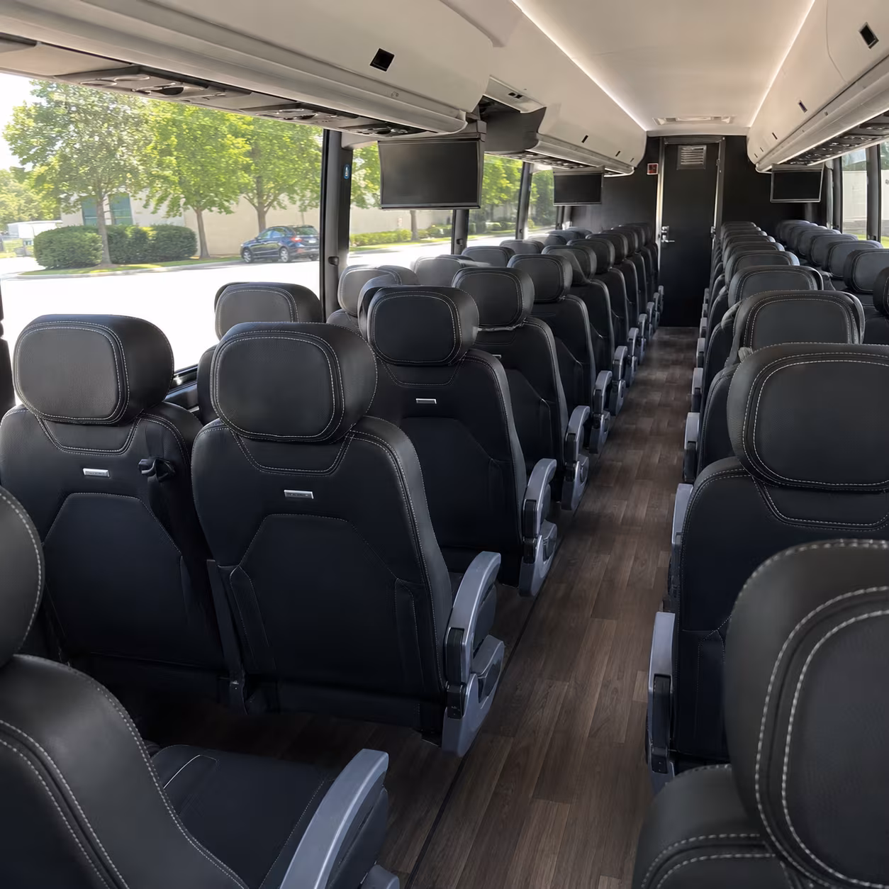 napa 56 passenger charter bus interior