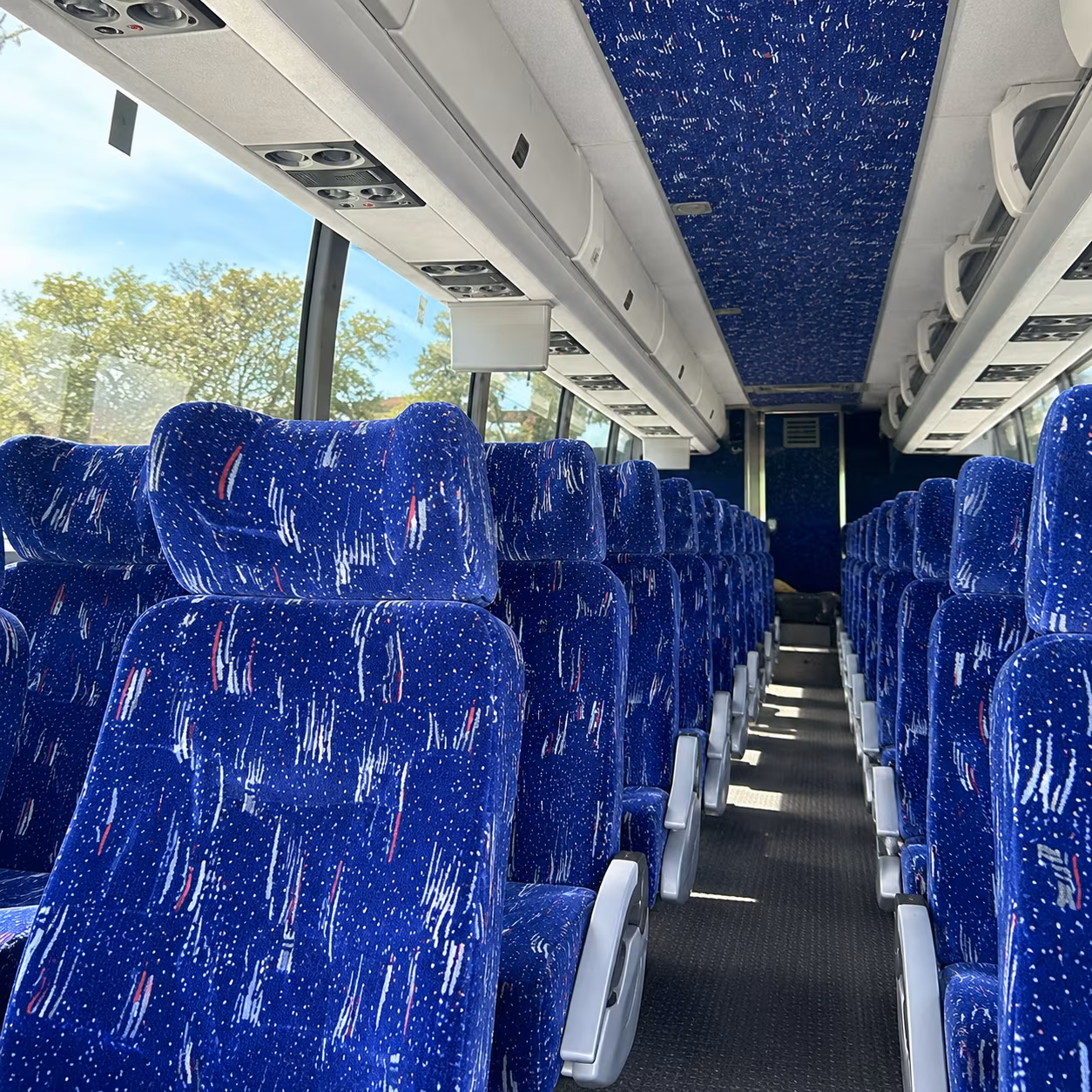 napa charter bus inside