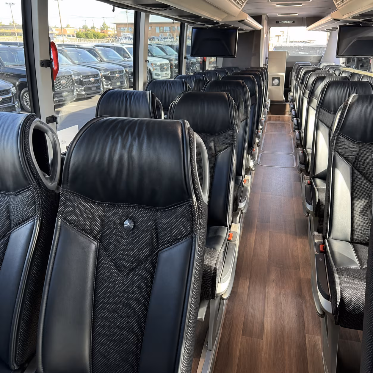 napa charter bus interior